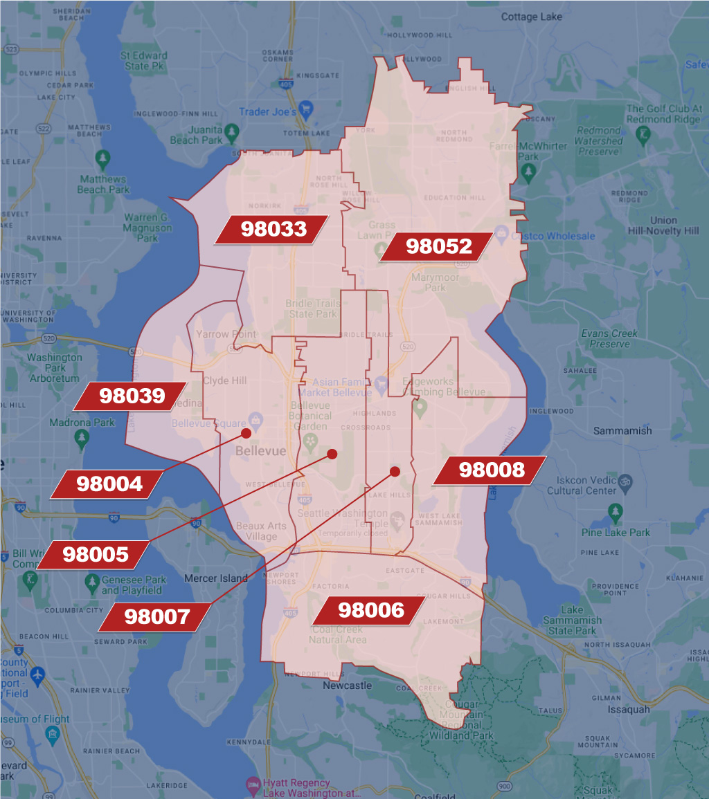 Zip Code In Bellevue Wanull