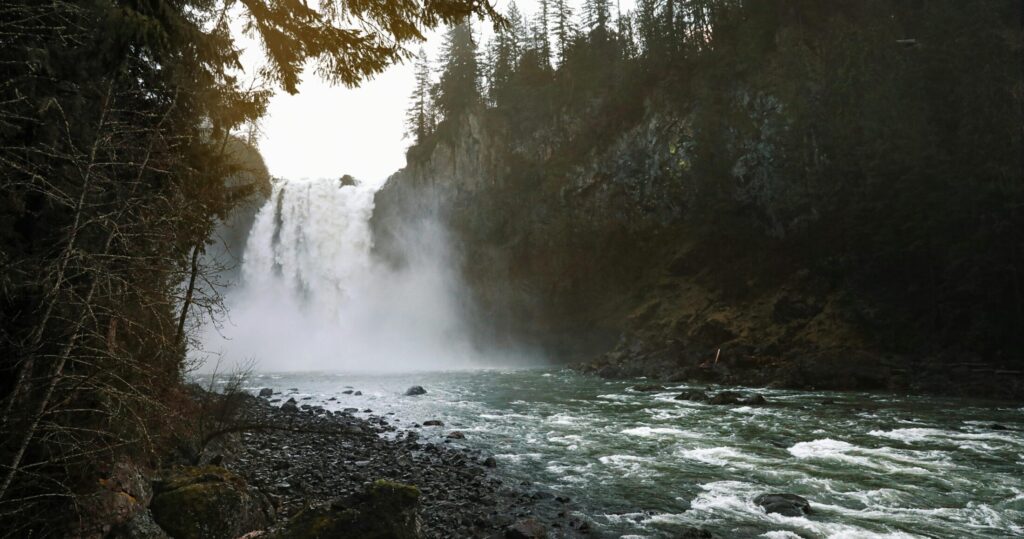 A River with Waterfalls